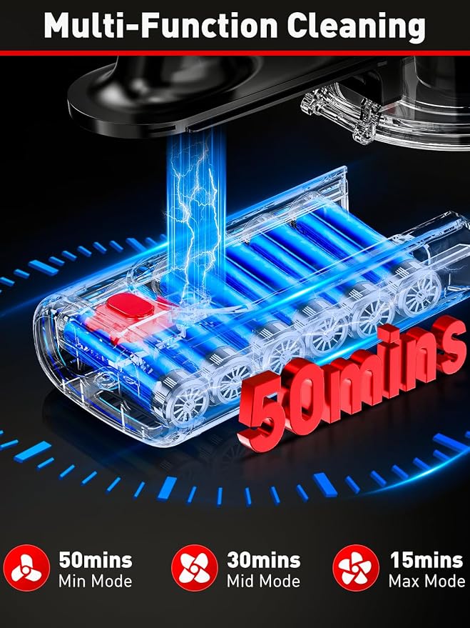 Cordless Vacuum Cleaner, 40KPA 8-in-1 Vacuum Cleaners - Image 6