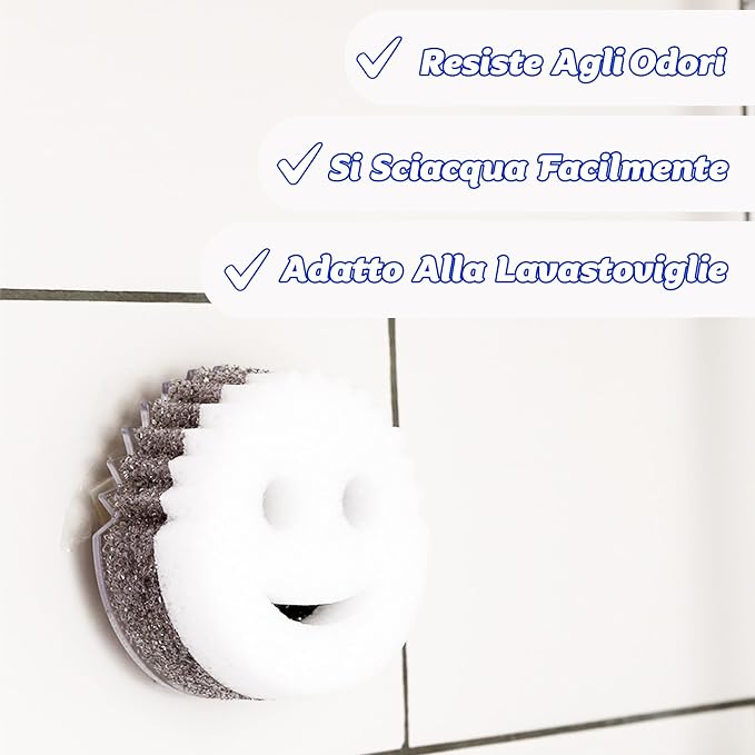 Scrub Daddy Scrub Mommy Style Collection Grey Scrubber Sponge, Dual Sided - Image 6