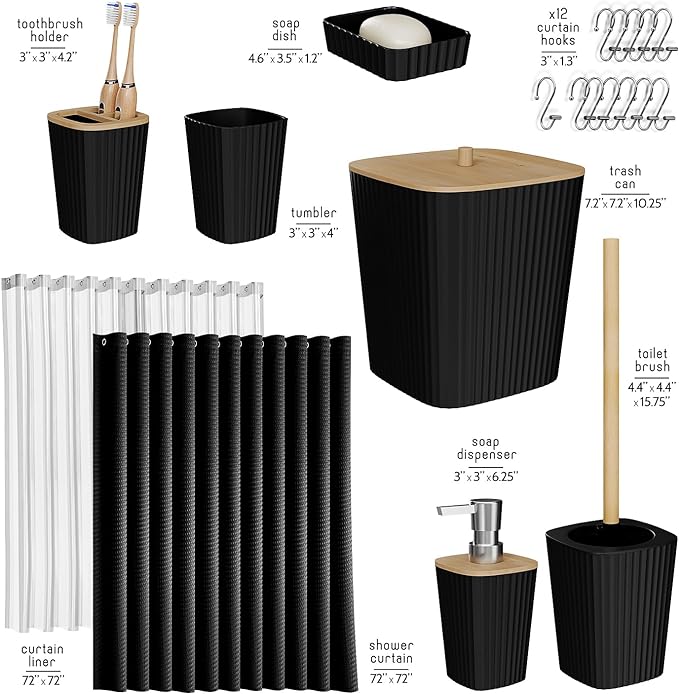 Clara Clark Bathroom Accessories Set - Image 2