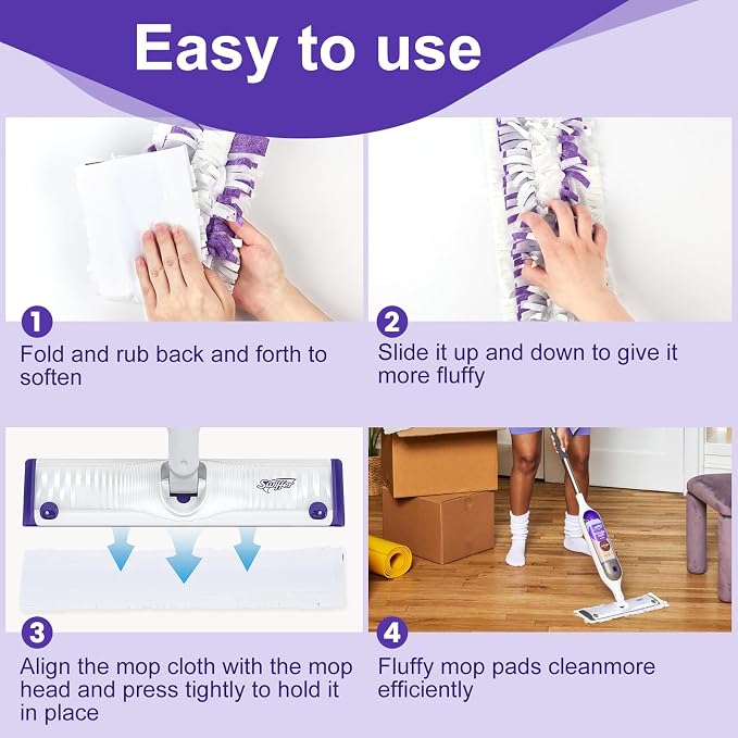 5X Cleaning Power Mop Pads Compatible - Image 5