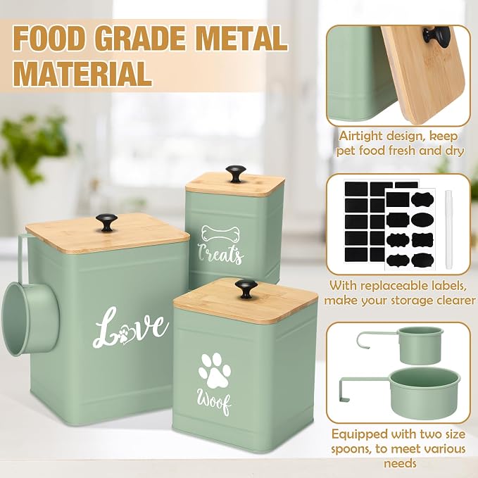 Metal Dog Treat Containers Set of 3 - Image 3