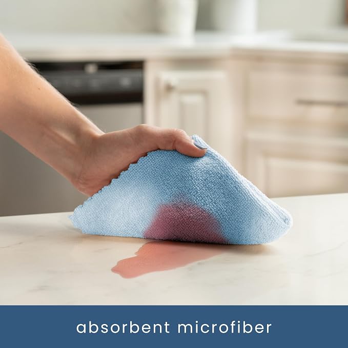 S&T INC. 50 Pack Microfiber Cleaning Cloth - Image 3