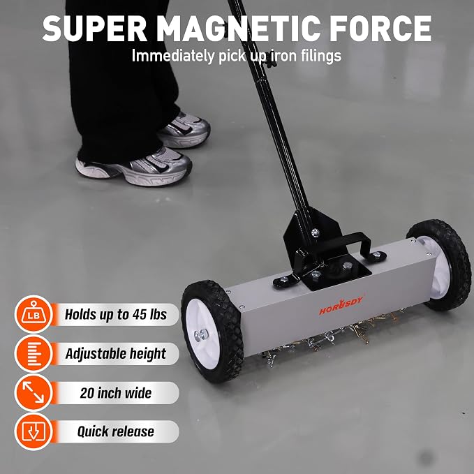 HORUSDY 18-Inch Rolling Magnetic Sweeper - Image 4