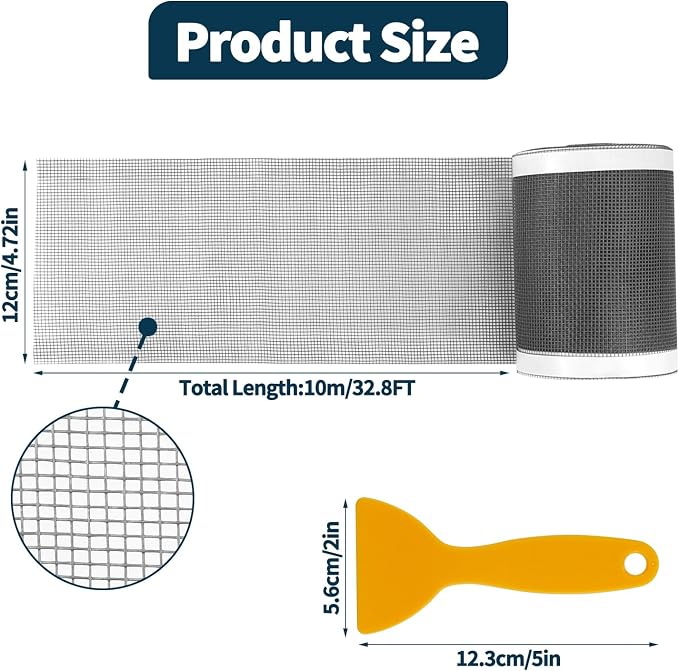 4.7 Inch x 33 FT Disposable Shower Drain Screen Self-Adhesive Stickers - Image 2