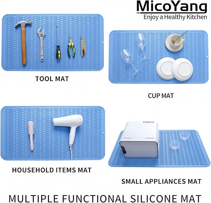 Silicone Dish Drying Mat for Multiple Usage, Easy clean, Eco-friendly, - Image 4