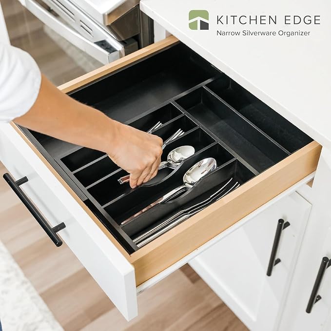 KitchenEdge Premium Silverware, Flatware and Utensil Organizer - Image 2