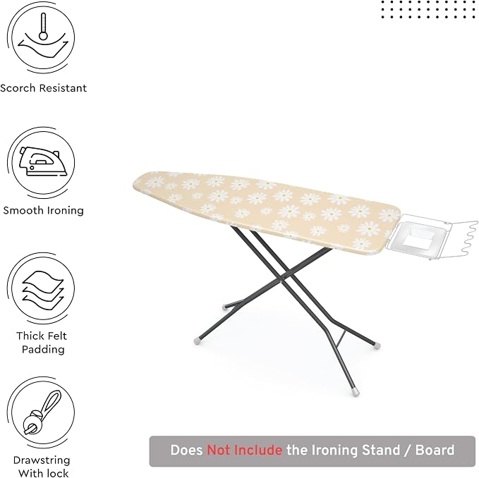 Encasa XO Ironing Board Cover and Pad 28"x12" - Image 2