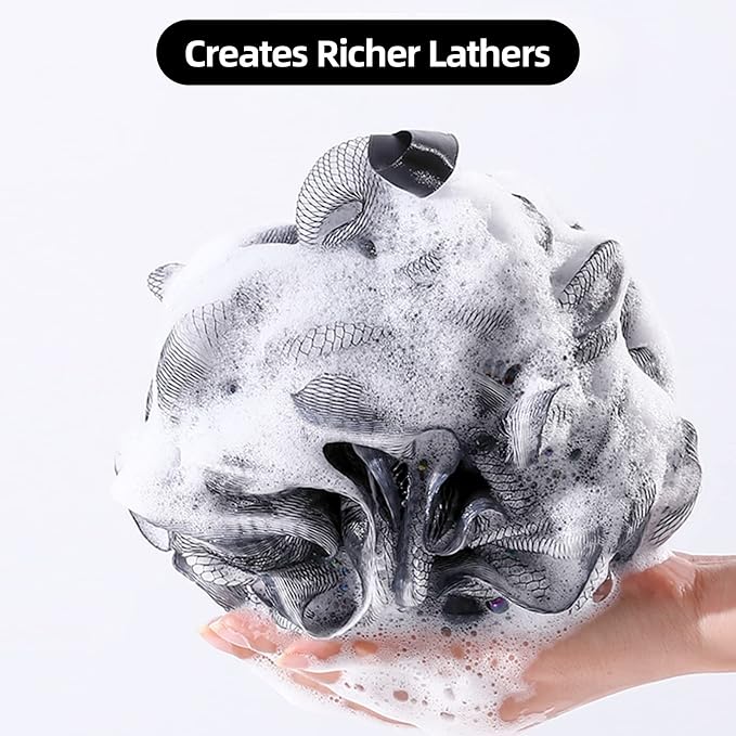 Fu Store Loofah Sponge Shower Loofahs 50g Bath Sponges Mesh Balls Body Scrubber - Image 2