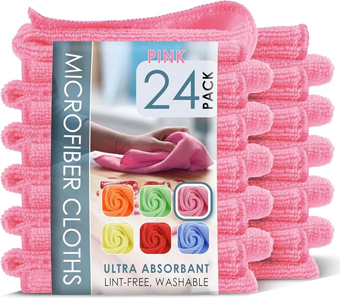 Hearth & Harbor Microfiber Cleaning Cloth Microfiber Towels by HearthHarbor