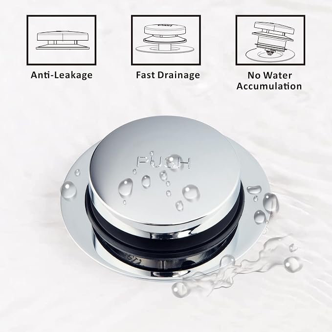 Artiwell Universal Tip Toe Bath Drain Stopper and Cover, Bathtub Drain Stopper - Image 4