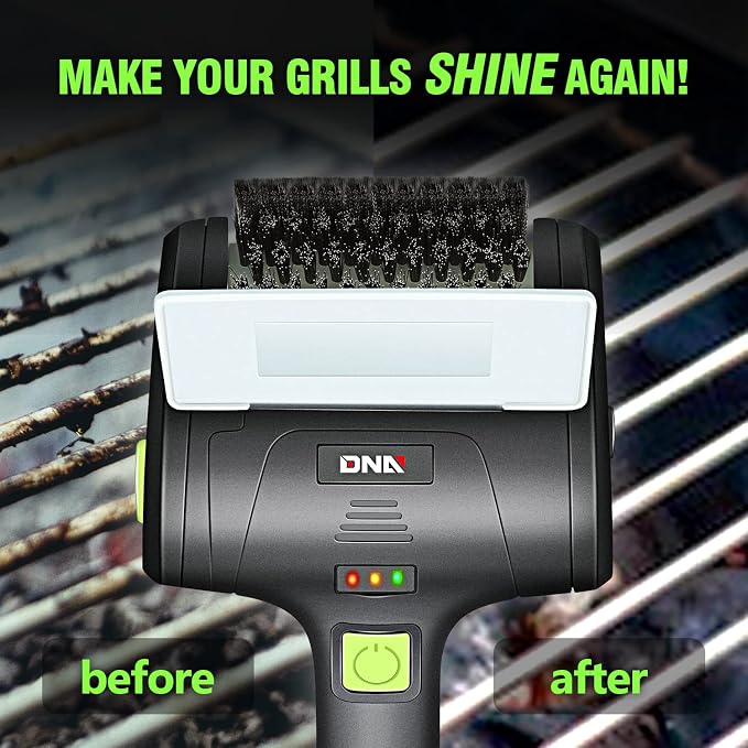 DNA Motoring TOOLS-00219 Cordless Electric Grill Cleaning Scrub Brush - Image 3