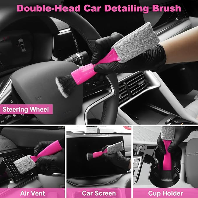 TTRCB Car Detailing Cleaning Kit Interior Cleaner, Car Detailing Brush Set - Image 3