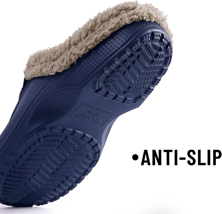 Beslip Classic Fur Lined Clogs Waterproof Winter Fuzzy Slippers - Image 5