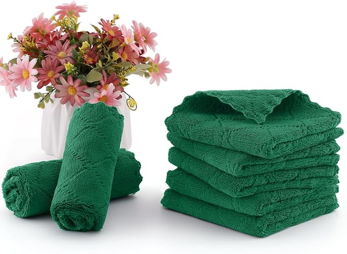 Homaxy 12 Pack Kitchen Dish Cloths, Super Soft and Absorbent Coral Velvet Dish - Image 6