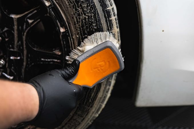 Detail Factory - ProGrip Tire Brush - Ergonomic ProGrip Handle, Stiff Synthetic - Image 5