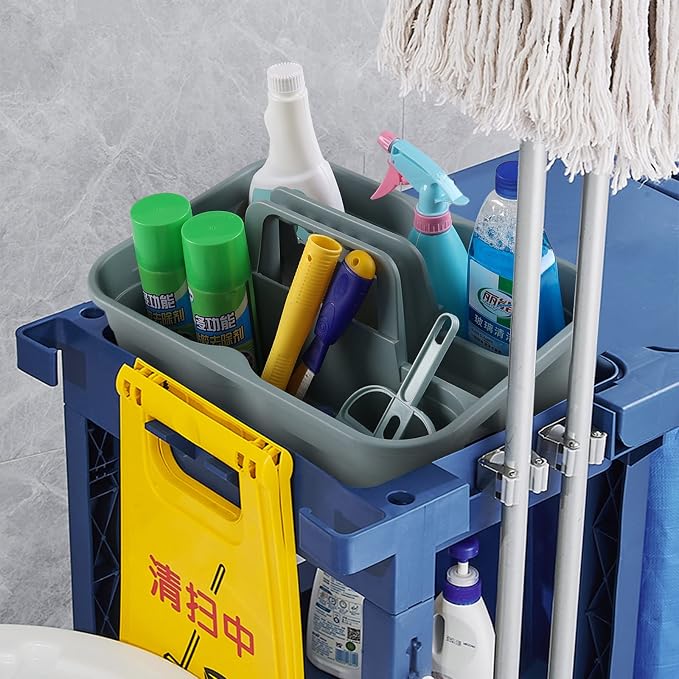 Drephia 6 Pack Cleaning Caddy, Plastic Carry Caddy - Image 5