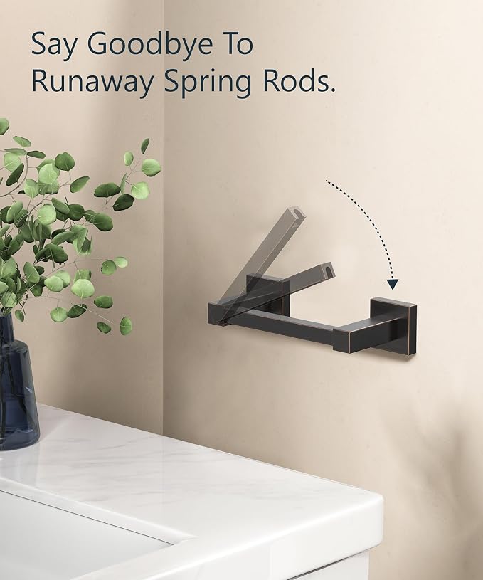 FORIOUS Toilet Paper Holder Wall Mount, Stainless Steel Rustproof Double Post - Image 3
