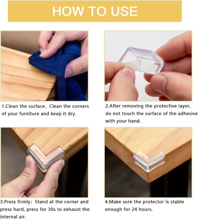 12 Pack Table Corners, Corner Guards, Corner Protectors, Baby Proof Corner - Image 6