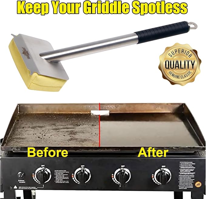Grill Brush Bristle Free, BBQ Replaceable Scraper Cleaning Head, Safe Grill - Image 7