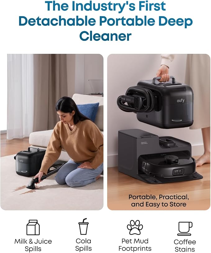 eufy Robot Vacuum E28, Portable Deep Cleaner - Image 2