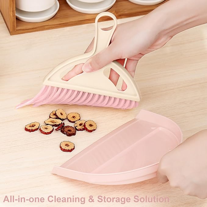 6 Pcs Small Dustpan and Brush Set, Whisk Broom Dust Pan - Image 8