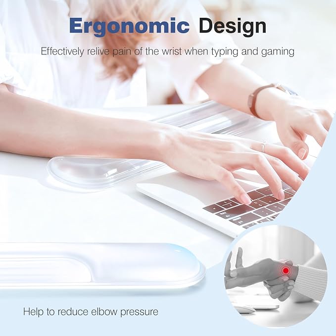 Ospelelf Ergonomic Gel Wrist Rest Set - Image 2