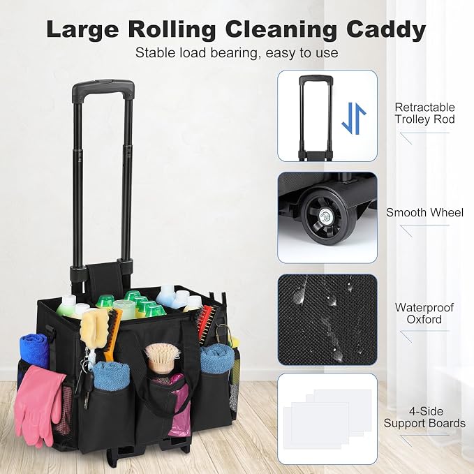 Housolution Rolling Cleaning Caddy Bag - Image 2