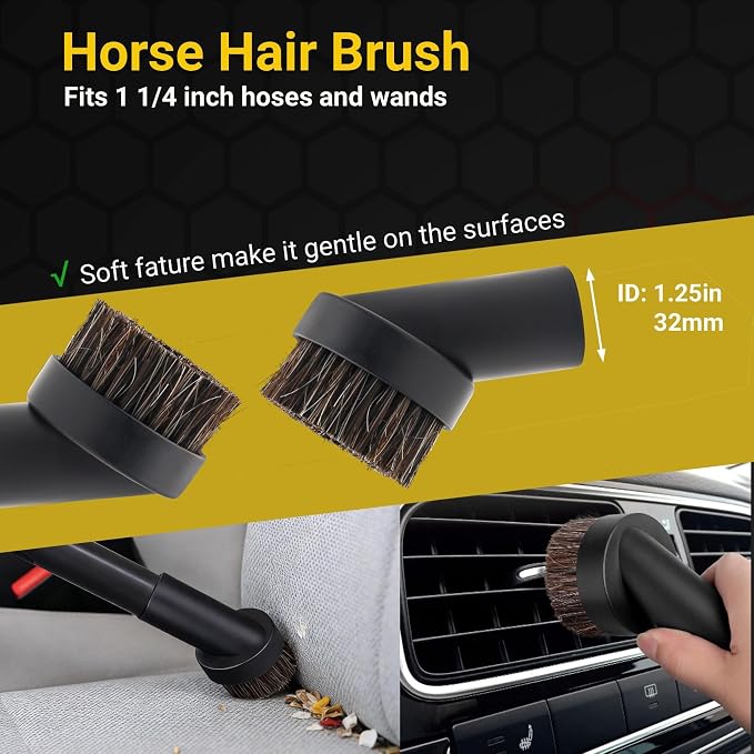 Vacuum Attachments Accessories Cleaning Kit Brush Nozzle Crevice Tool - Image 4