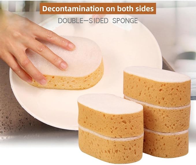 5 Pack Clean Sponges, High Density Large Sponge Wipers, Strong Scrubbing Ability - Image 4