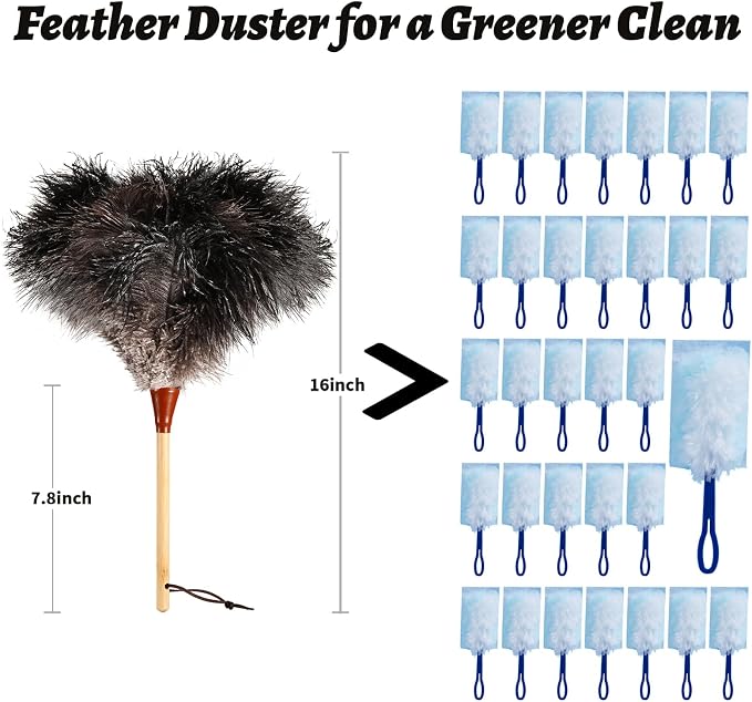 Natural Good Ostrich Feather Duster - Image 4