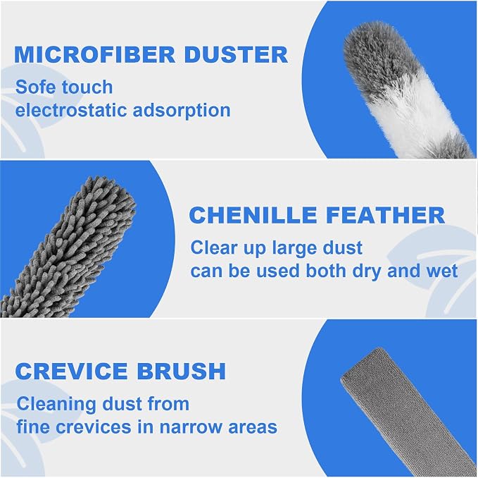 Dusters for Cleaning, Microfiber Duster Feather Duster - Image 5