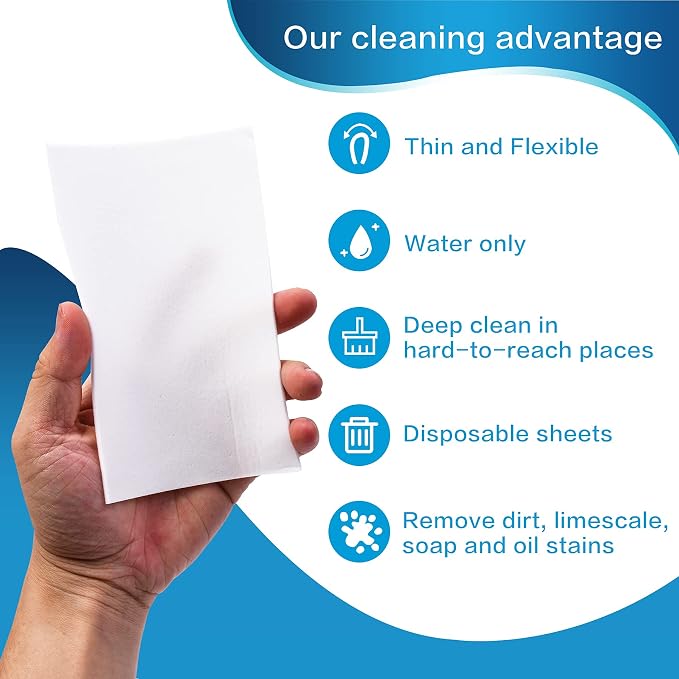 100PCS Eraser Sheets, Magic Cleaning Sponge Reusable, Thin Nano Dish Sponge - Image 3