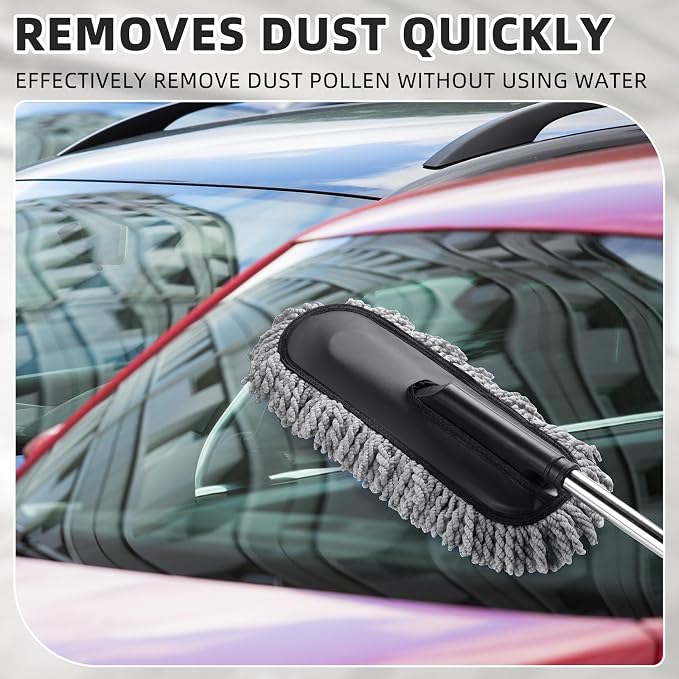 Tanlade 1 Pack Microfiber Car Duster Exterior Scratch Free - Image 4