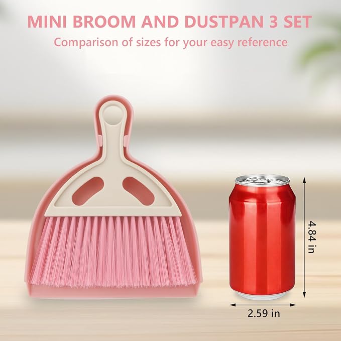 Mini Dustpan and Brush Set Portable Small Broom - Image 4