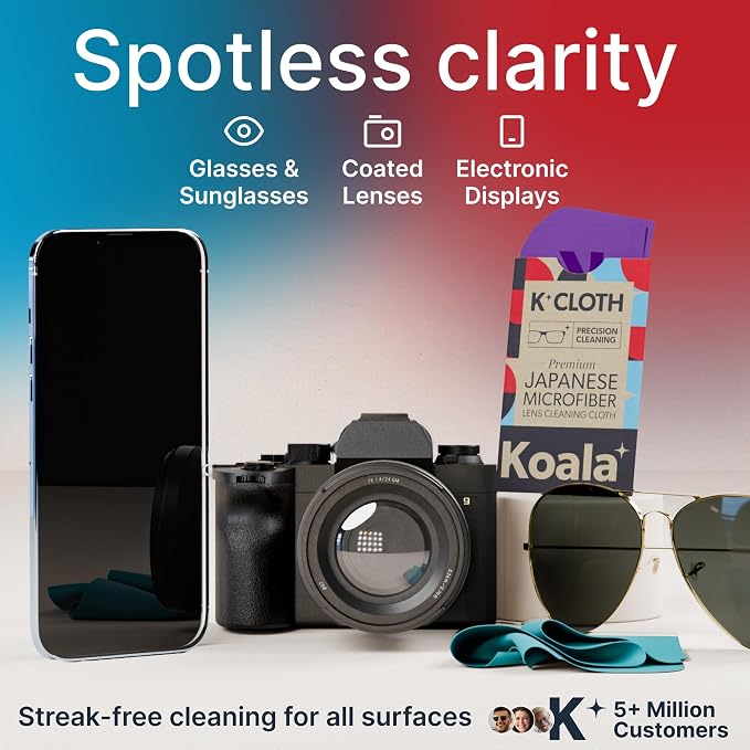 Koala Lens Cleaning Cloth | Japanese Microfiber | Glasses Cleaning Cloths | - Image 2
