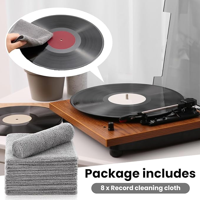 Honeydak 8 Pack Microfiber Record Cleaning Cloth, TV Screen, Musical Instrument - Image 3