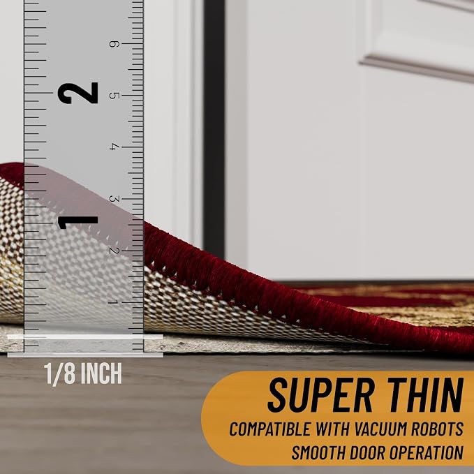 Ottomanson 6' x 7'8" Non-Slip Rug Pad Gripper 1/12 Inch Ultra Thin Dual Surface - Image 6