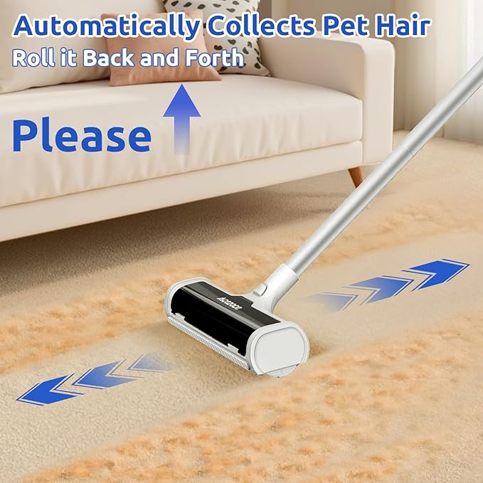 ACE2ACE A3 Pro Carpet Roller for Pet Hair, Carpet Pet Hair Removal Tool - Image 2