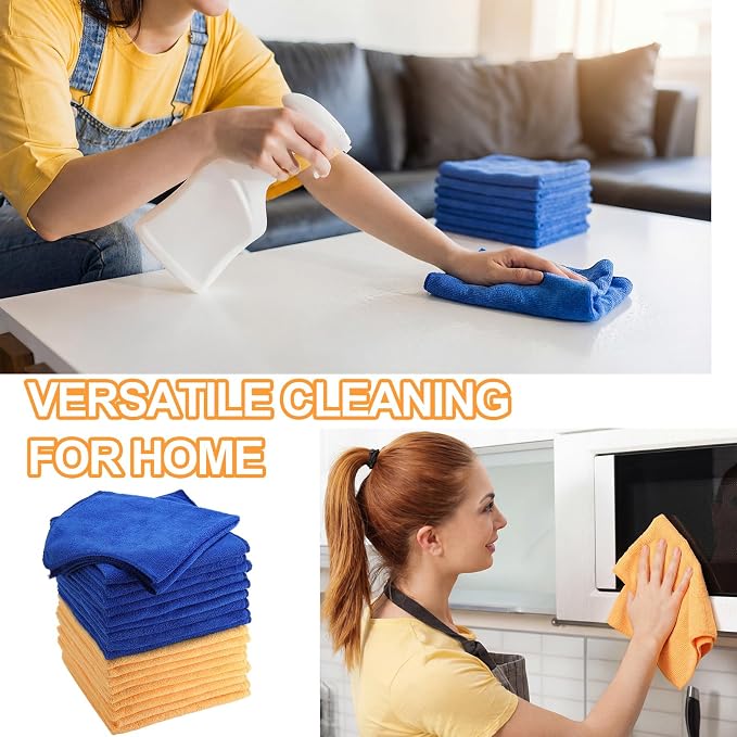 Nuenen 60 Pcs Microfiber Cleaning Cloths - Image 6
