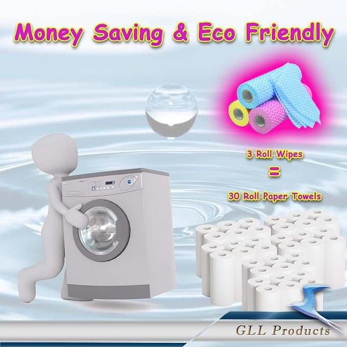 GLL Cleaning Cloths Roll Wipe Sheets, Dish Wash Cloths, Disposable Cleaning - Image 8