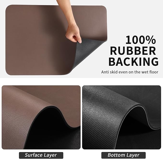 Dish Drying Mat for Kitchen Counter, Heat Resistant Drainer Mats - Image 5