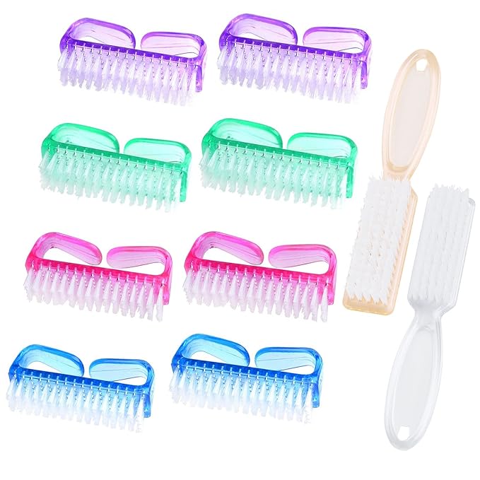 Handle Grip Nail Brush, Nail Cleaning Brushes Pedicure Scrubbing tool, Toes by MODENGKONGJIAN