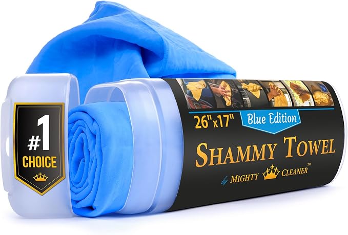 Premium Shammy Cloth for Car Drying by MightyCleaner
