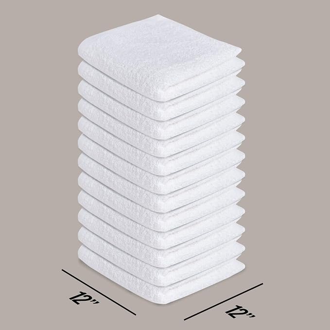 Softolle 100% Cotton Washcloths 60 Pack Soft, Highly Absorbent Washcloth - Image 2
