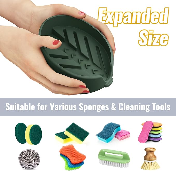 NiHome Silicone Sponge Holder Compatible - Image 4