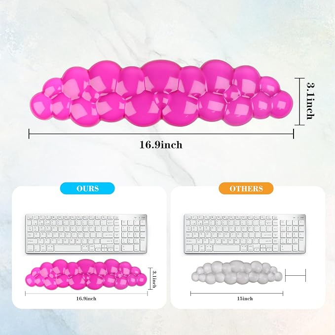 Gel Cloud Keyboard Wrist Rest, Cute Wrist Support and Arm Support Keyboard Rest - Image 6