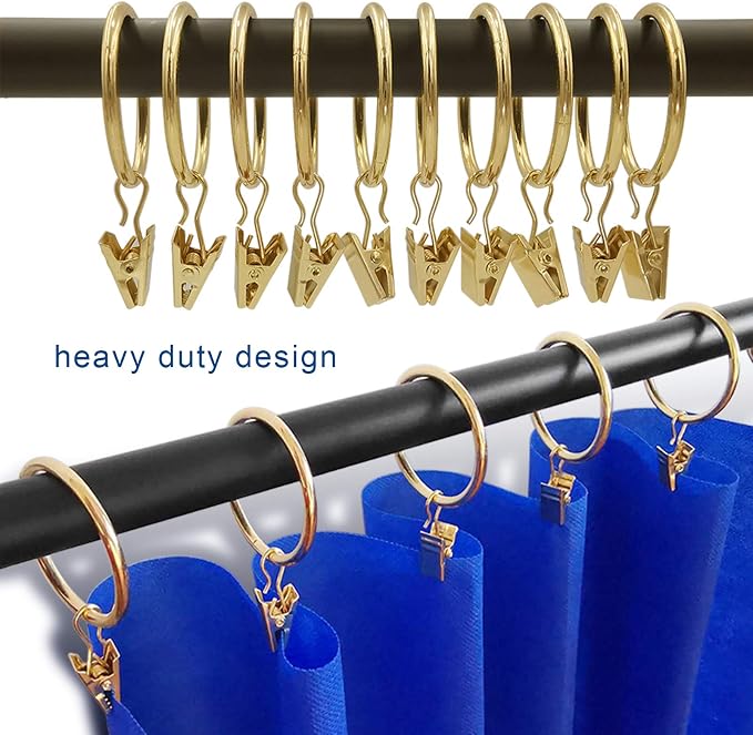 40 Pack Metal Curtain Rings - Image 6