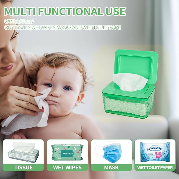 Wipes Dispenser, One-Handed Operation Wipe Holder - Image 5