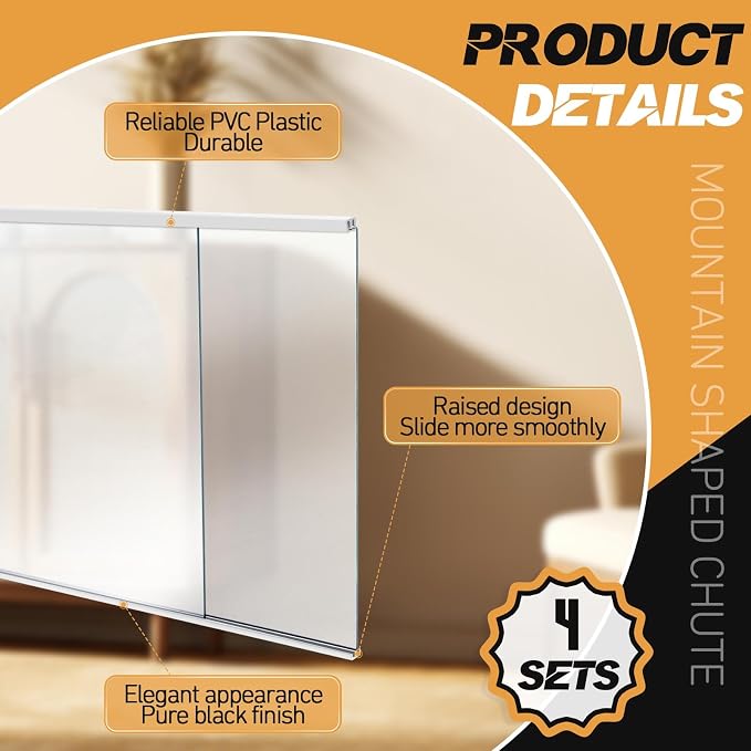 Landical 4 Sets 4FT Sliding Door Track - Image 3