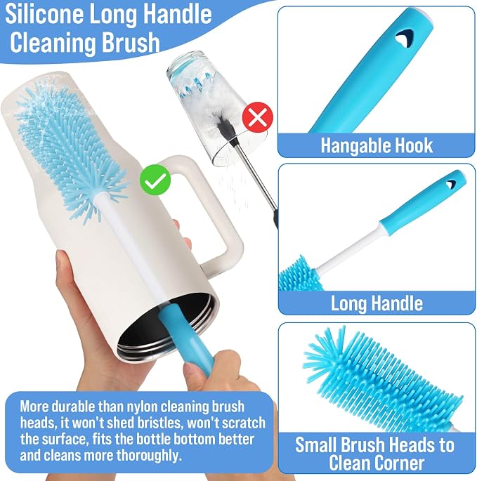 XANGNIER 5 Pcs Water Bottle Cleaner Brush Set - Image 4